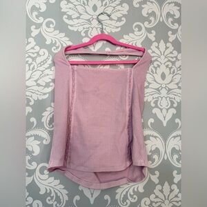 4/$25 • American Eagle Lavender Ribbed Crop Top